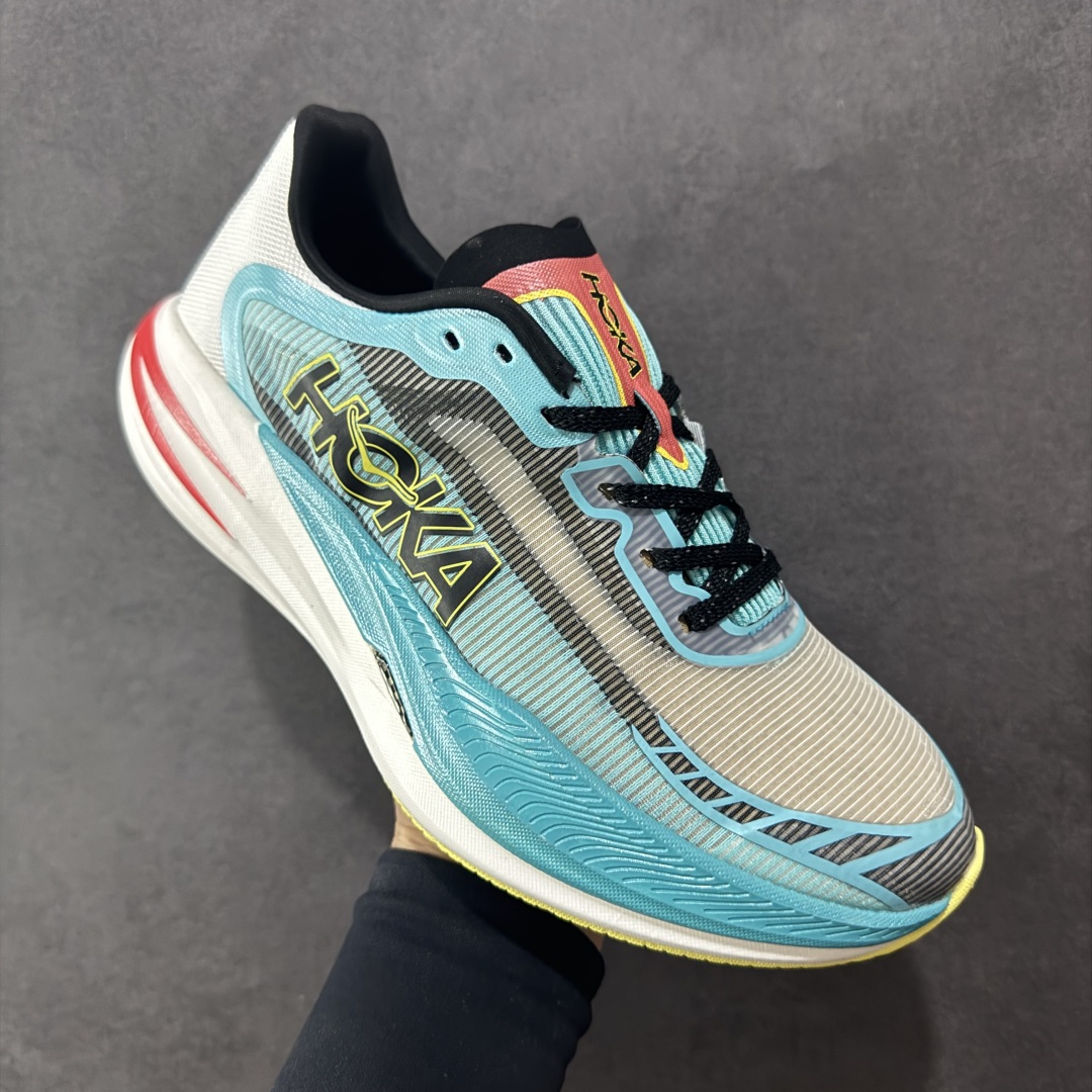 【纯原】HOKA U CIELO X1 2.0 新一代旗舰竞速运动跑鞋 中底泡棉科技以及几何学，设计符合