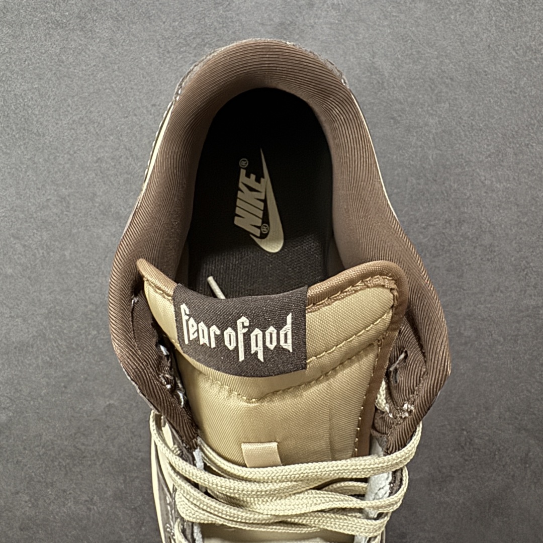 终端放店【纯原】Fear of God 福神 Nike SB Dunk Low“ 灰棕” 周年高端定制 