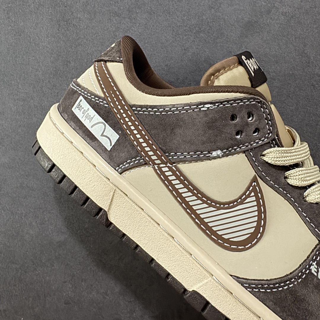 终端放店【纯原】Fear of God 福神 Nike SB Dunk Low“ 灰棕” 周年高端定制 