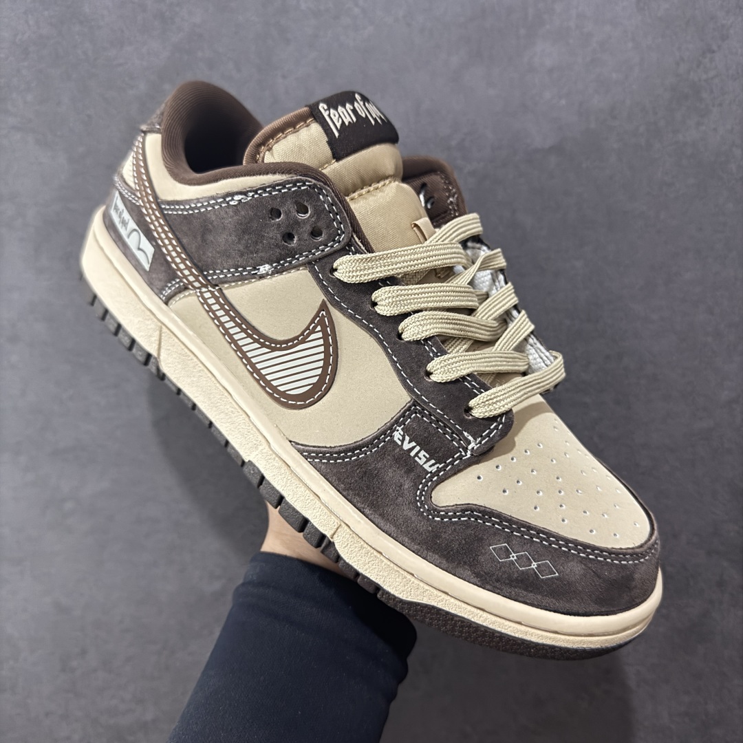 终端放店【纯原】Fear of God 福神 Nike SB Dunk Low“ 灰棕” 周年高端定制 