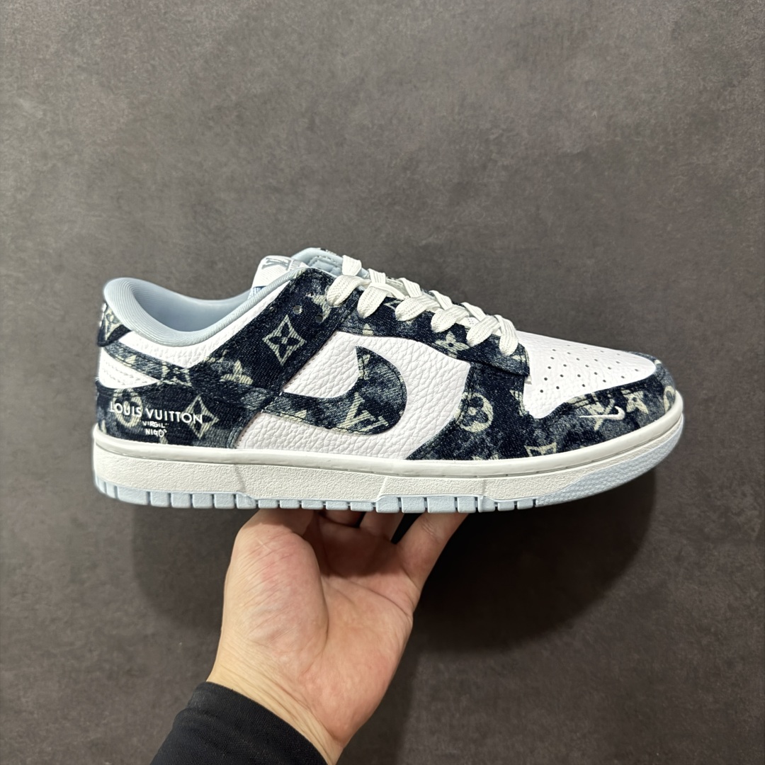 【纯原】Nike SB Dunk Low LV联名 扎染牛仔 周年高端定制 低帮休闲板鞋#定制鞋盒 大厂