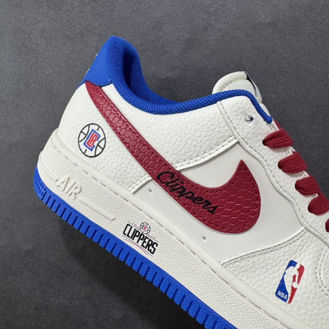 【纯原】Nike Air Force 1 '07 Low “NBA联名——快船米蓝红”空军一号 低帮 运