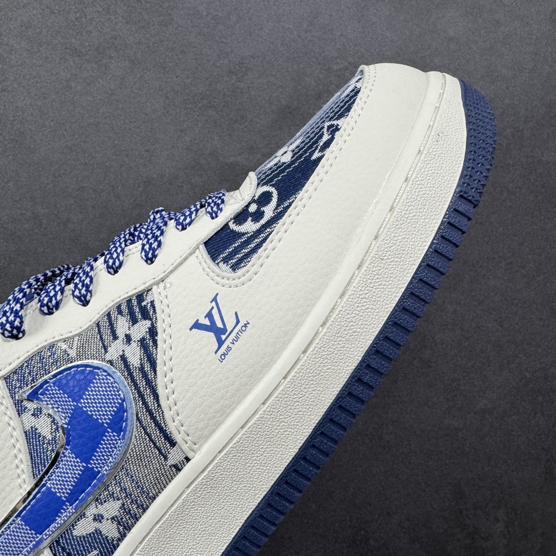 【纯原】Nike Air Force 1 '07 Low “路易威登LV联名--- 米白蓝帆布印花” 高
