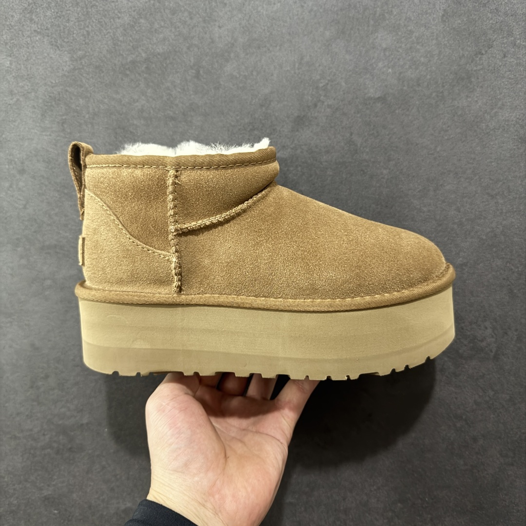 【顶级Y版】UGG 5092 经典秋冬羊皮毛一体雪地靴 周冬雨厚底5cm 桑坡大厂直供 拒绝高利润 区别杀猪版本 隆丰A级澳洲进口羊皮毛一体 完全遵循ZP工艺流程 代工厂原厂版师 秉承无原鞋不开发选择 注重每一处细节 市面最正版型 TREADLITE\