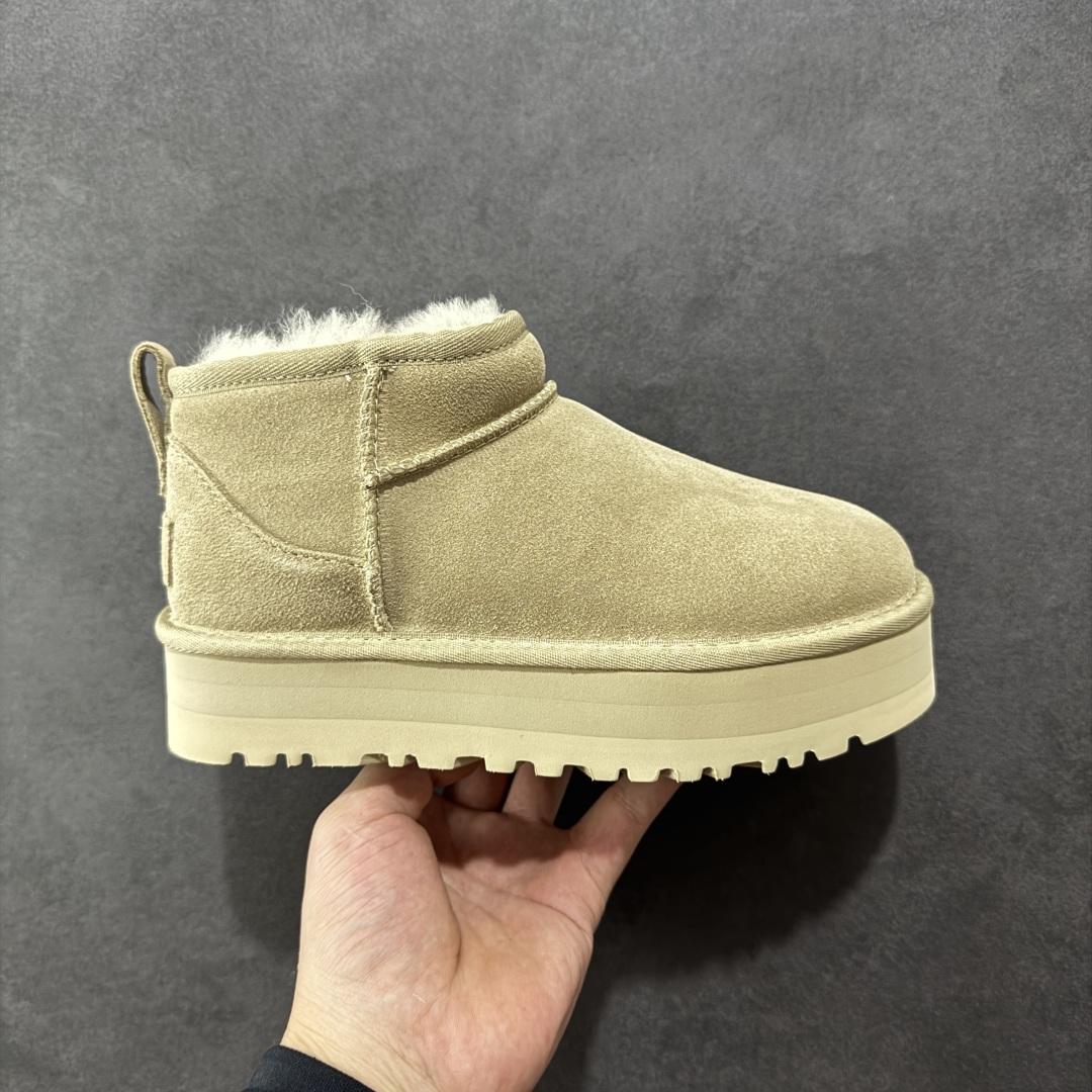 【顶级Y版】UGG 5092 经典秋冬羊皮毛一体雪地靴 周冬雨厚底3cm 桑坡大厂直供 拒绝高利润 区别杀猪版本 隆丰A级澳洲进口羊皮毛一体 完全遵循ZP工艺流程 代工厂原厂版师 秉承无原鞋不开发选择 注重每一处细节 市面最正版型 TREADLITE\