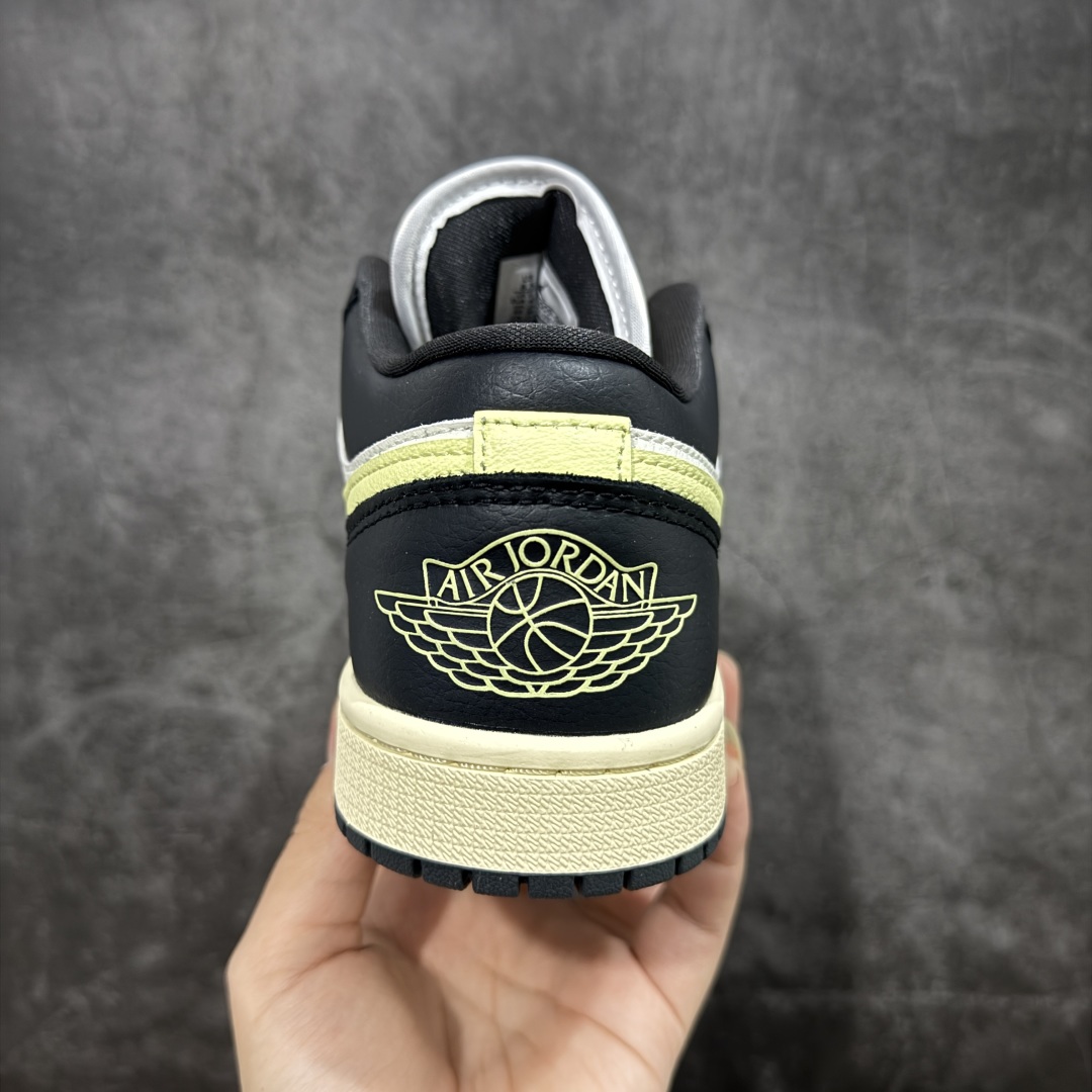 【DT纯原】Air Jordan Low AJ1 乔1黑白绿 低帮文化休闲运动板鞋 HQ3009-003