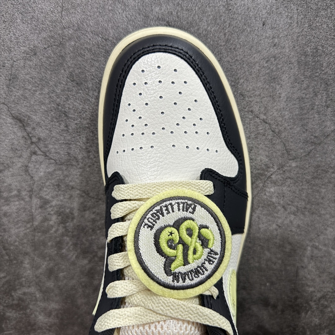 【DT纯原】Air Jordan Low AJ1 乔1黑白绿 低帮文化休闲运动板鞋 HQ3009-003