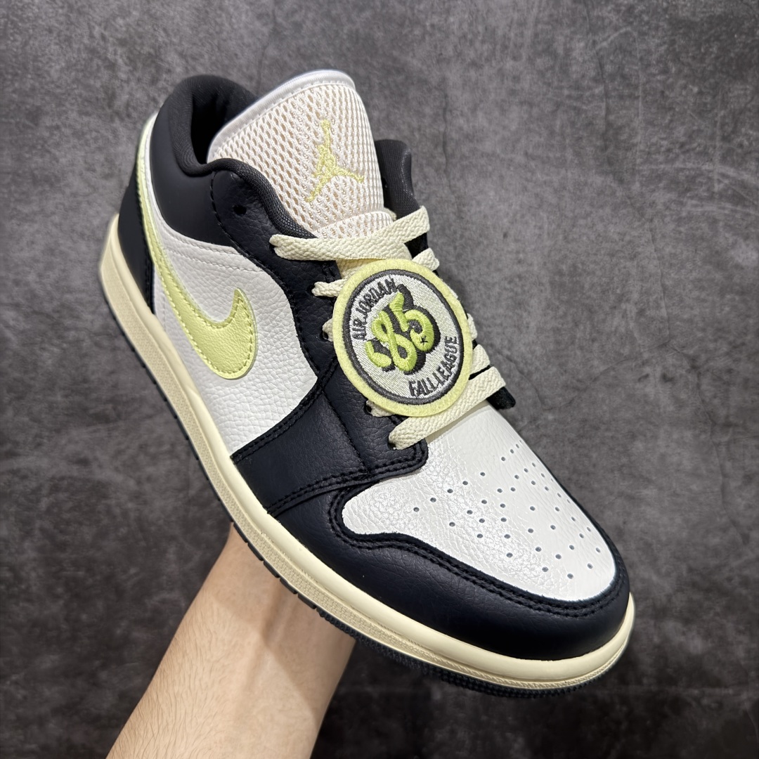 【DT纯原】Air Jordan Low AJ1 乔1黑白绿 低帮文化休闲运动板鞋 HQ3009-003