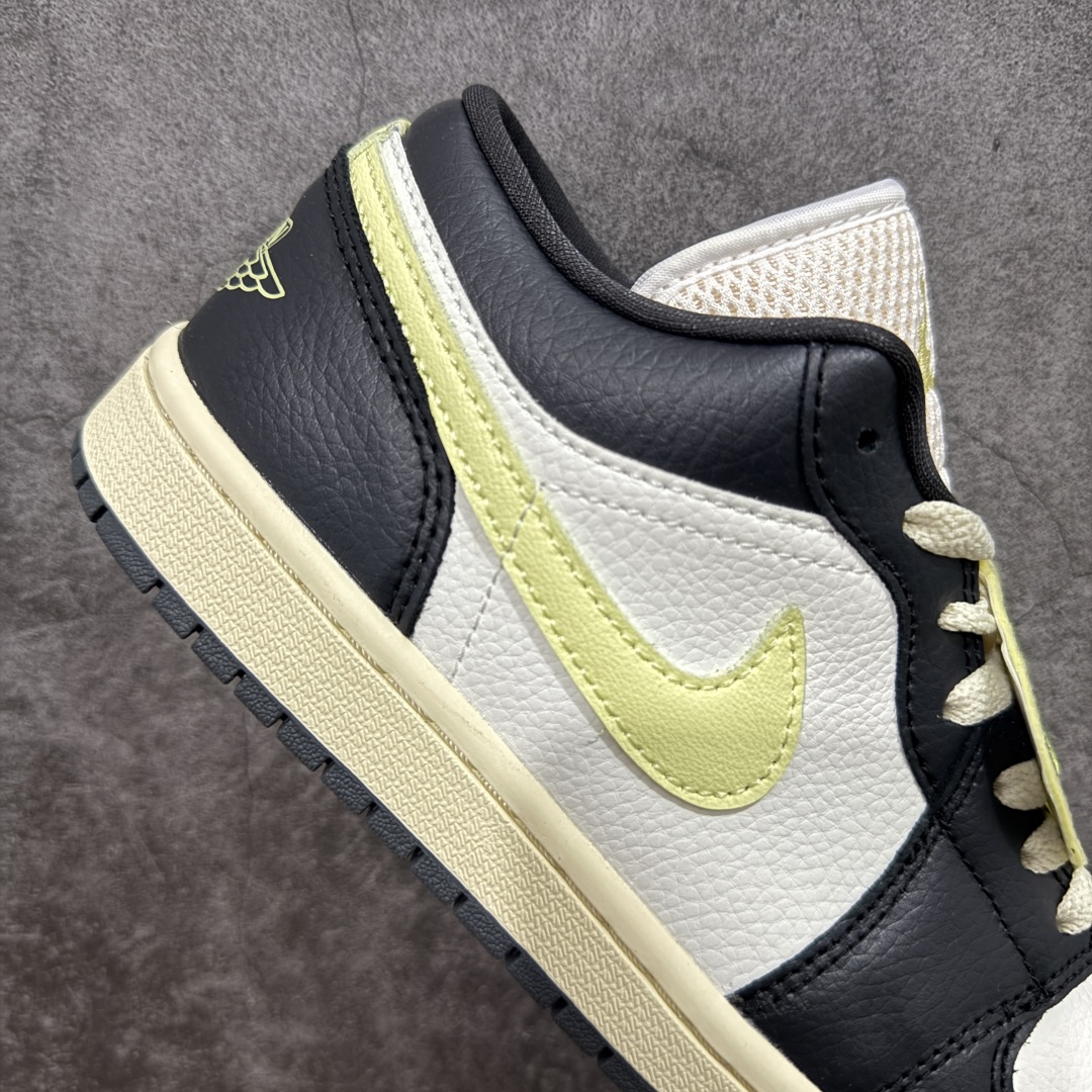 【DT纯原】Air Jordan Low AJ1 乔1黑白绿 低帮文化休闲运动板鞋 HQ3009-003