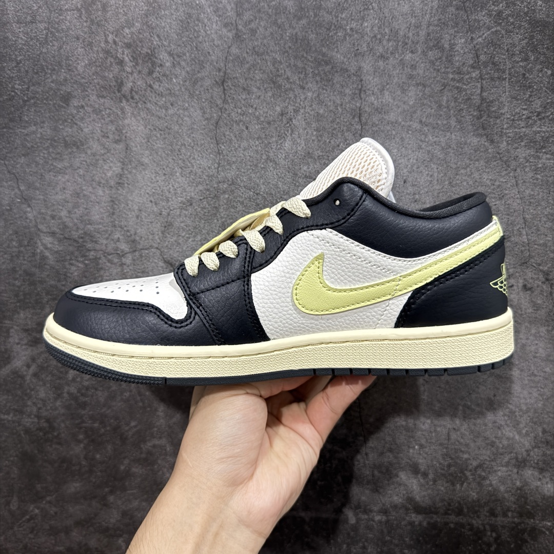 【DT纯原】Air Jordan Low AJ1 乔1黑白绿 低帮文化休闲运动板鞋 HQ3009-003