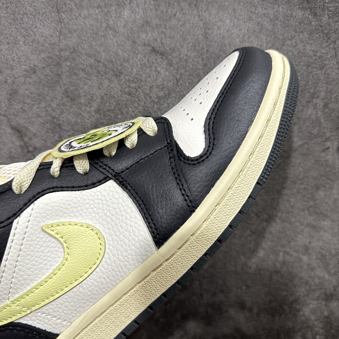 【DT纯原】Air Jordan Low AJ1 乔1黑白绿 低帮文化休闲运动板鞋 HQ3009-003
