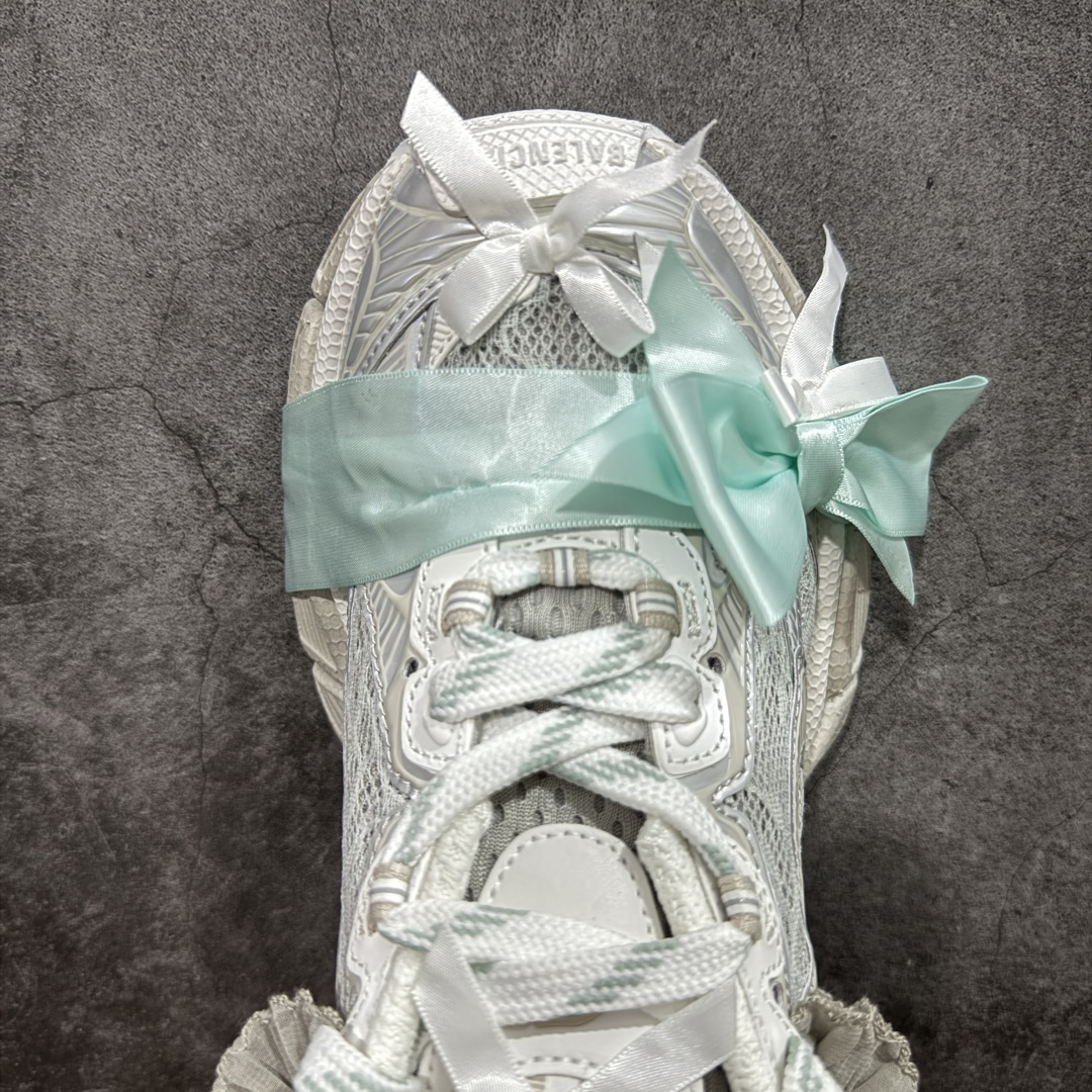 VG版本Balenciaga 3XL Denim 同步 巴黎世家十代 新款蕾丝白银绿 潮流跑鞋 WTSAX0210