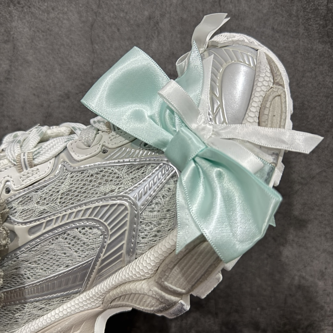 VG版本Balenciaga 3XL Denim 同步 巴黎世家十代 新款蕾丝白银绿 潮流跑鞋 WTSAX0210