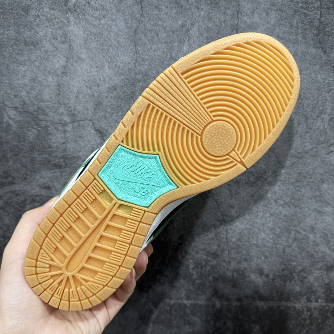 【纯原】Nike SB Dunk Low 灰绿黑 纯原大厂出品 极力推荐 原装头层材料 独家版型蒸餾加工