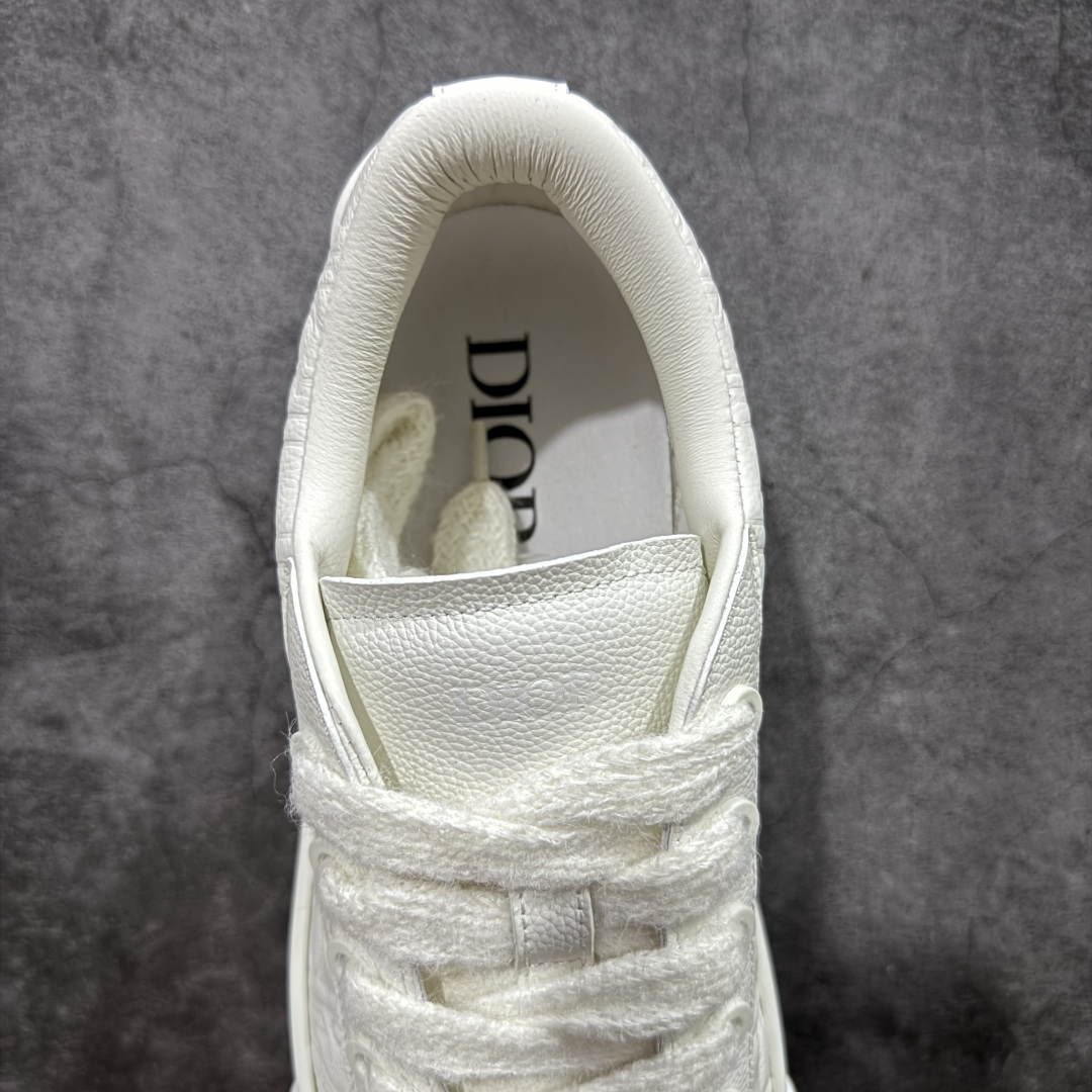 图片[8]-【渠道纯原】Dior B33 迪奥压花系带皮面时尚运动板鞋网球鞋 全套原厂新版原纸板楦头开发 原厂特供皮料加持 原档数据大底 高频字母排版细节 还原 Zp 高端零售特供批次 市售最强批次💪🏻 2024秋季新品 彰显非凡的精湛工艺 重新诠释经典的网球鞋 时尚的廓形突显厚实感 采用全新的拉绒马海毛针织面料 突显柔软触感与富有层次感的流行色彩 搭配棕色绒面革镶片提升格调 别具一格的加垫鞋舌点缀以压花效果Dior标志 后侧点缀以Dior 30Avenue Montaigne标志 可为各式休闲造型增添时尚气质 尺码：35-46-选品中心