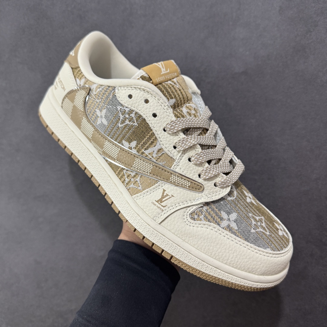 【纯原】Louis Vuitton x Travis Scott x Air Jordan 1 Low