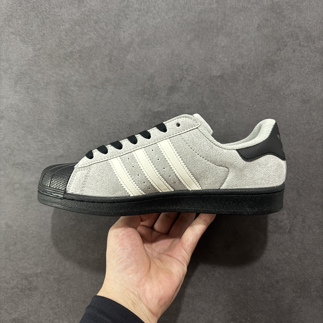 【纯原】Adidas Originals Superstar 白灰色专柜同步配色经典贝壳头系列全配色原鞋