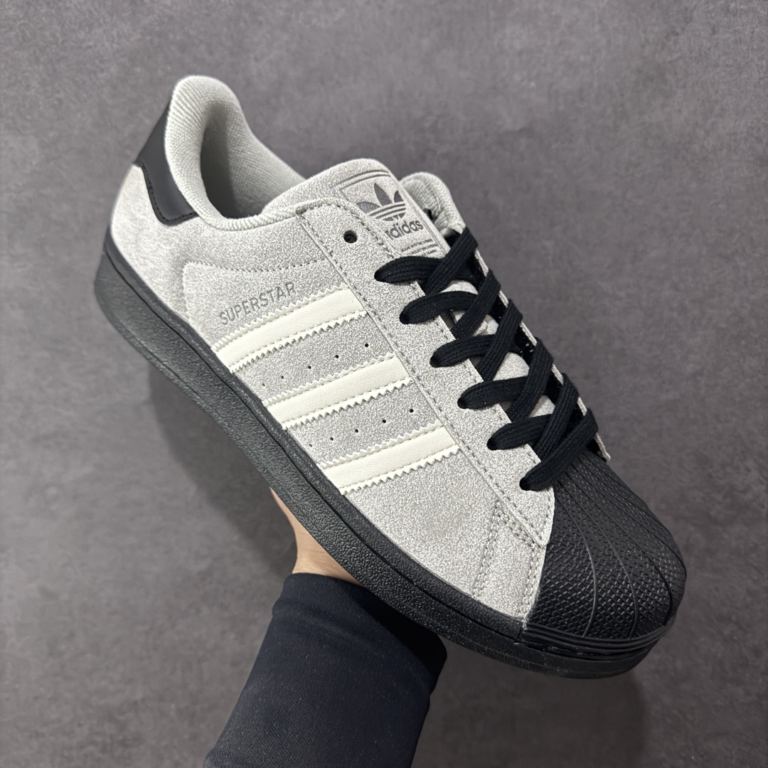 【纯原】Adidas Originals Superstar 白灰色专柜同步配色经典贝壳头系列全配色原鞋