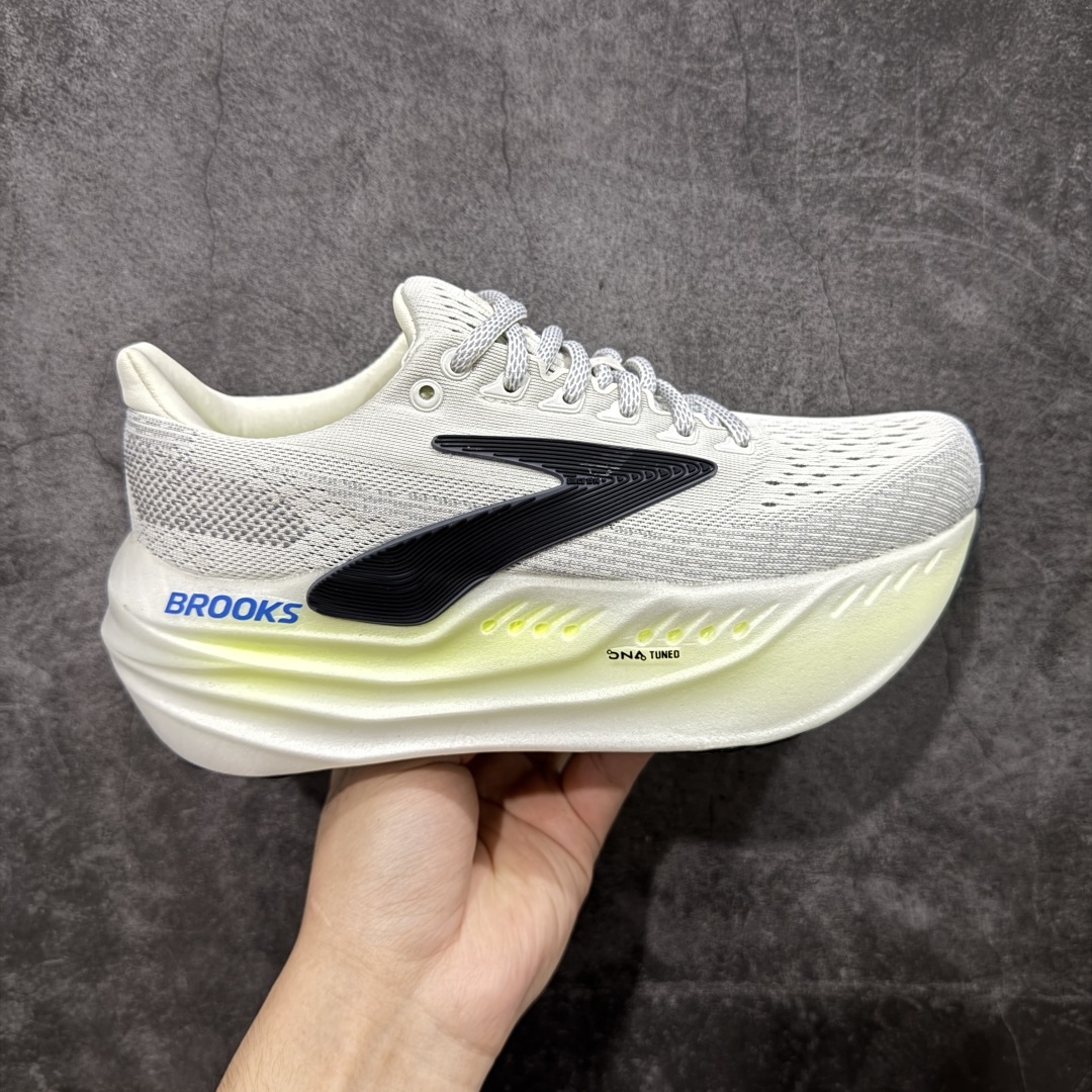 【顶级外贸版】Brooks 布鲁克斯 Glycerin Max超弹轻盈跑步鞋 低帮透气缓震支撑休闲运动慢跑鞋 外贸大厂出品 全新品质 重新定义高端品质 全鞋原材料1比1开发 还原真实脚感 完美版型市场绝无仅有 欢迎对比 鞋面采用改进工程空气网眼组合热熔工艺 鞋面材质搭载DNA LOFT V2密度泡棉缓震系统 中底外置防滑耐磨橡胶底片 尺码:36-47.5-选品中心
