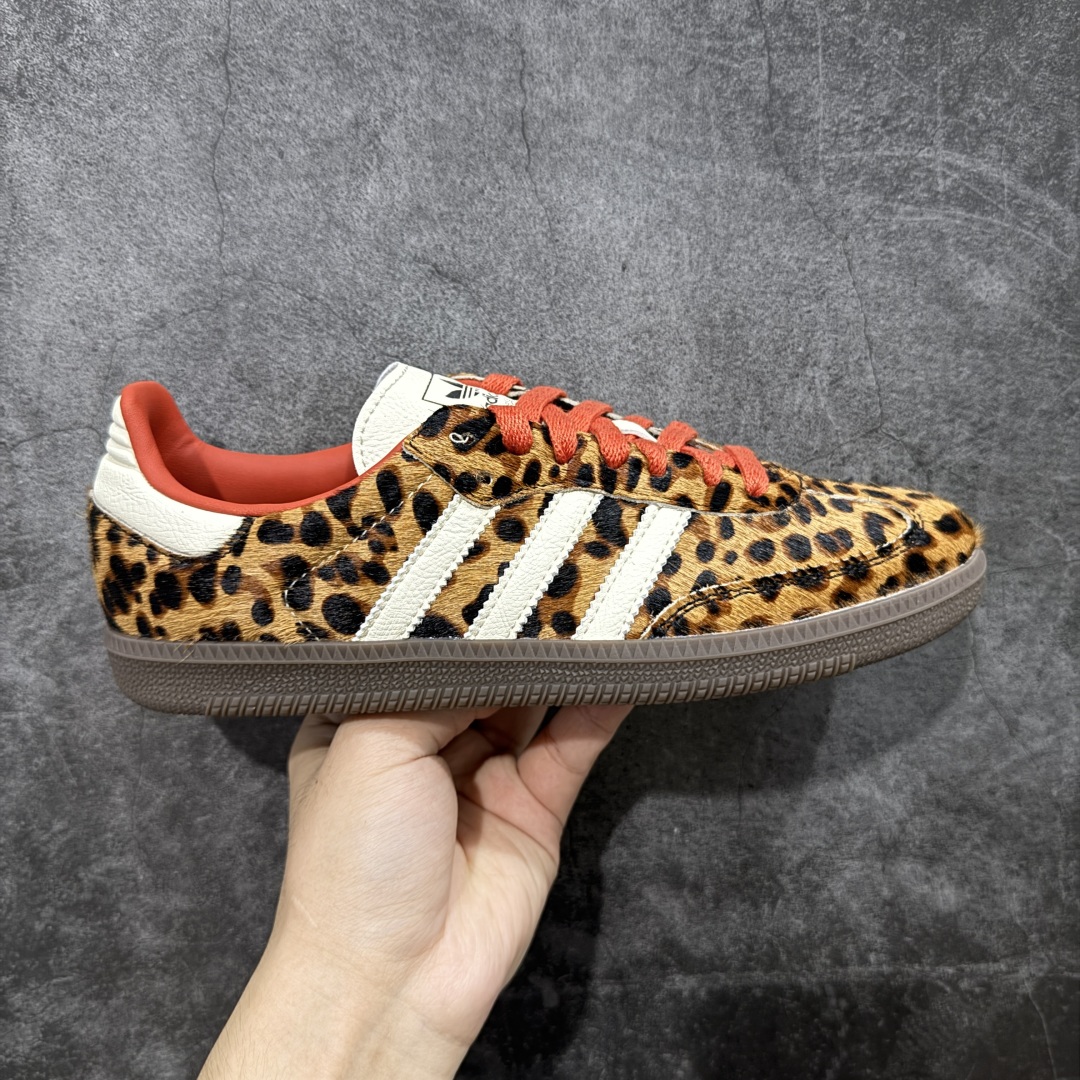 adidas originals SAMBA OG “Leopard Print”舒适百搭薄底 耐磨 低