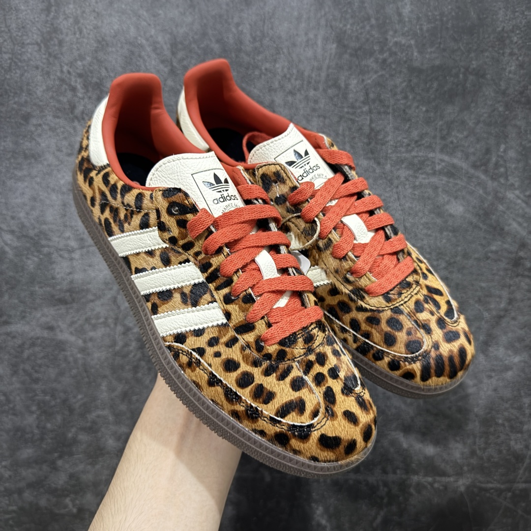 adidas originals SAMBA OG “Leopard Print”舒适百搭薄底 耐磨 低