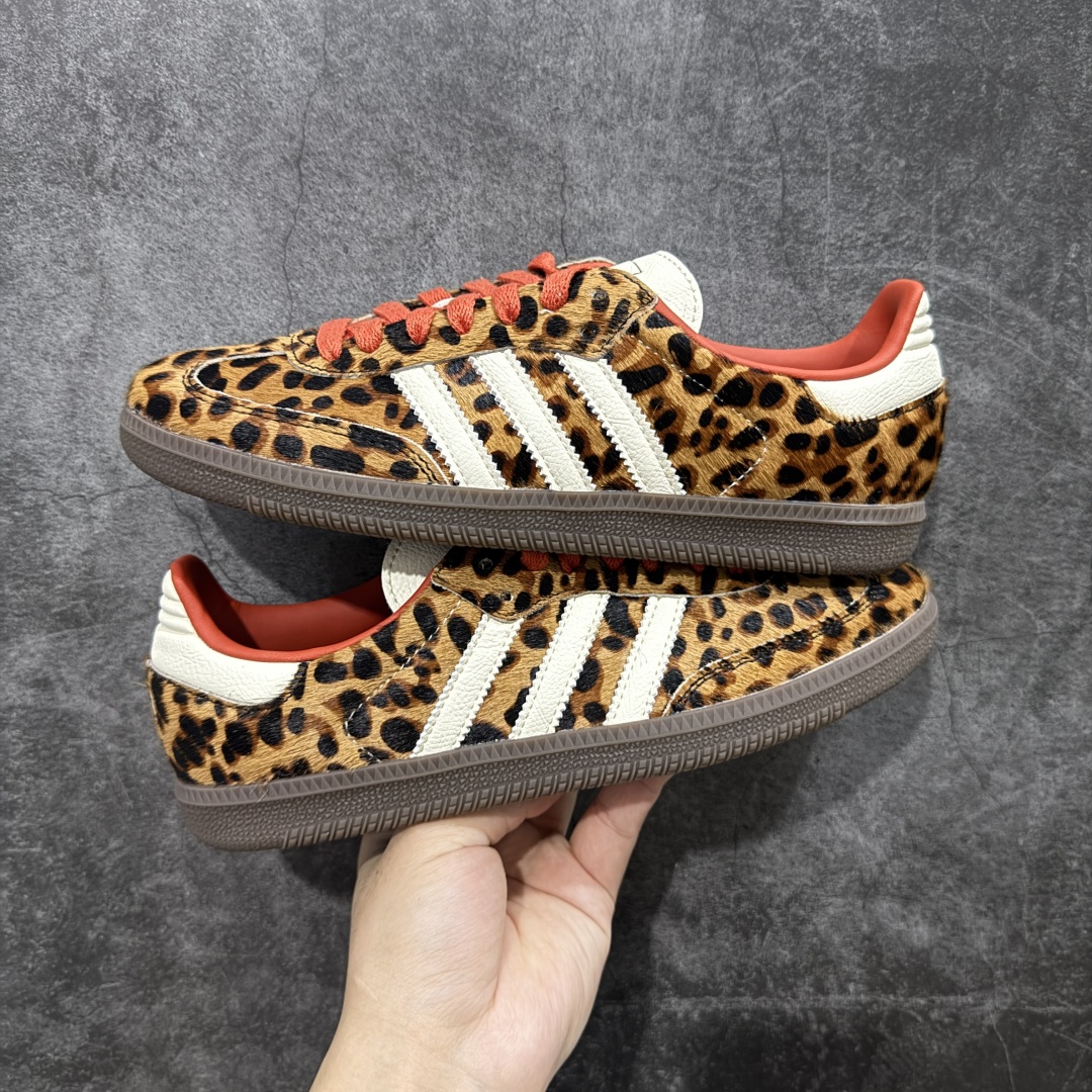 adidas originals SAMBA OG “Leopard Print”舒适百搭薄底 耐磨 低