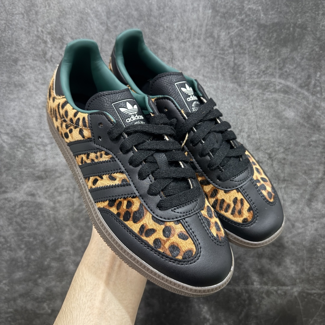 adidas originals SAMBA OG “Leopard Print”舒适百搭薄底 耐磨 低