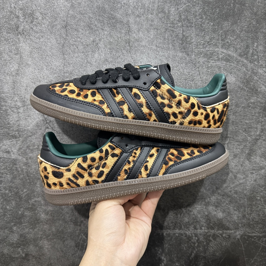 adidas originals SAMBA OG “Leopard Print”舒适百搭薄底 耐磨 低