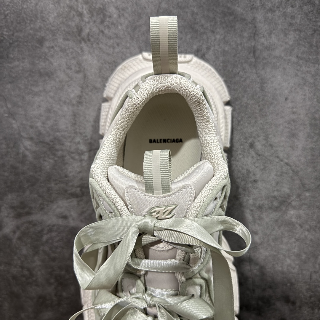 Balenciaga 3XL Denim 官方同步 巴黎世家十代10代 缎面蝴蝶结灰色 潮流跑鞋全套原纸