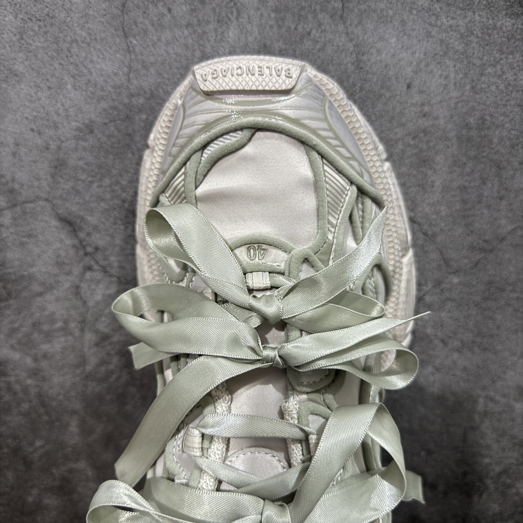 Balenciaga 3XL Denim 官方同步 巴黎世家十代10代 缎面蝴蝶结灰色 潮流跑鞋全套原纸
