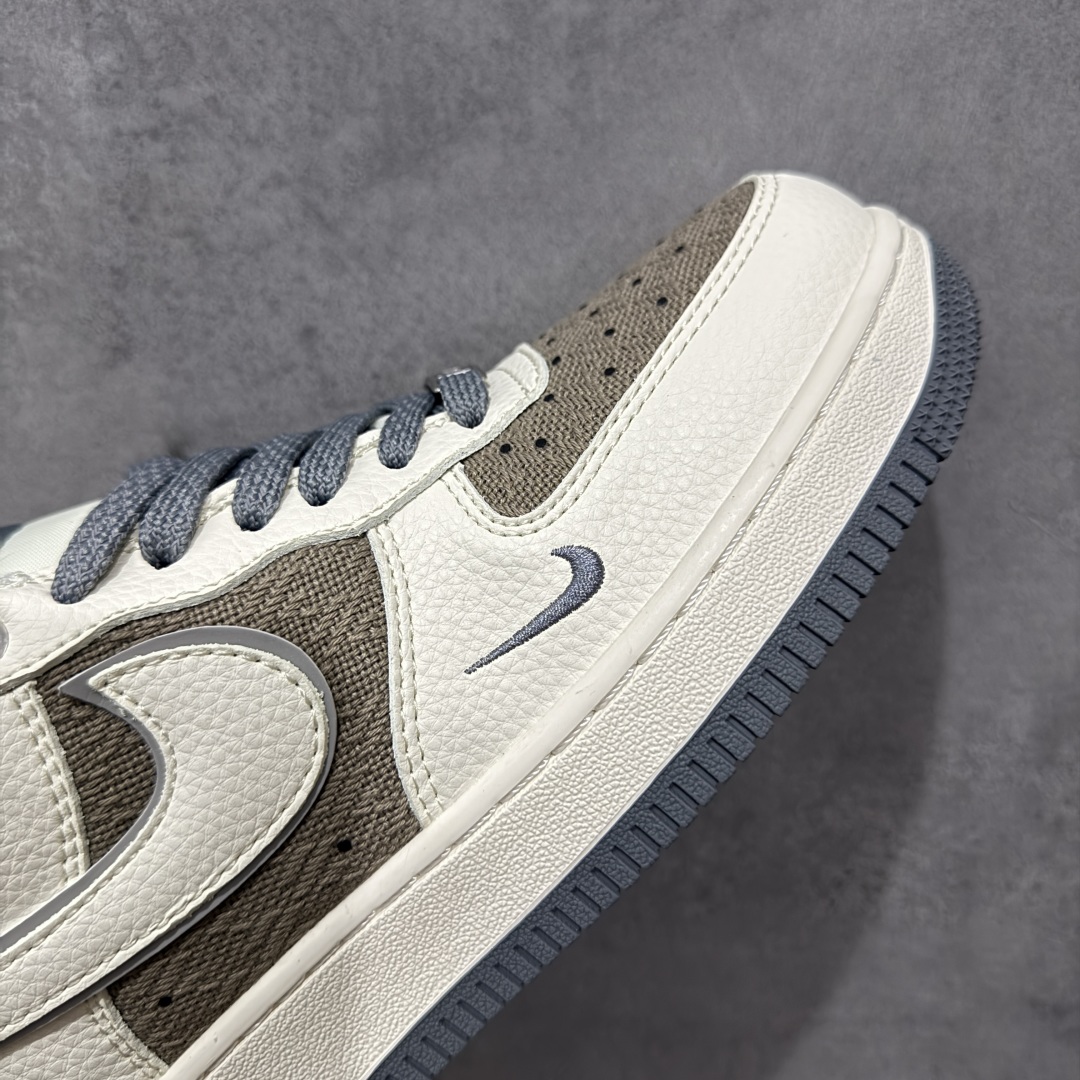 Nike Air Force 1'07 Low Supreme联名 米灰帆布 空军一号低帮休闲板鞋 XX