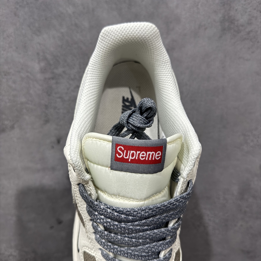 Nike Air Force 1'07 Low Supreme联名 米灰帆布 空军一号低帮休闲板鞋 XX