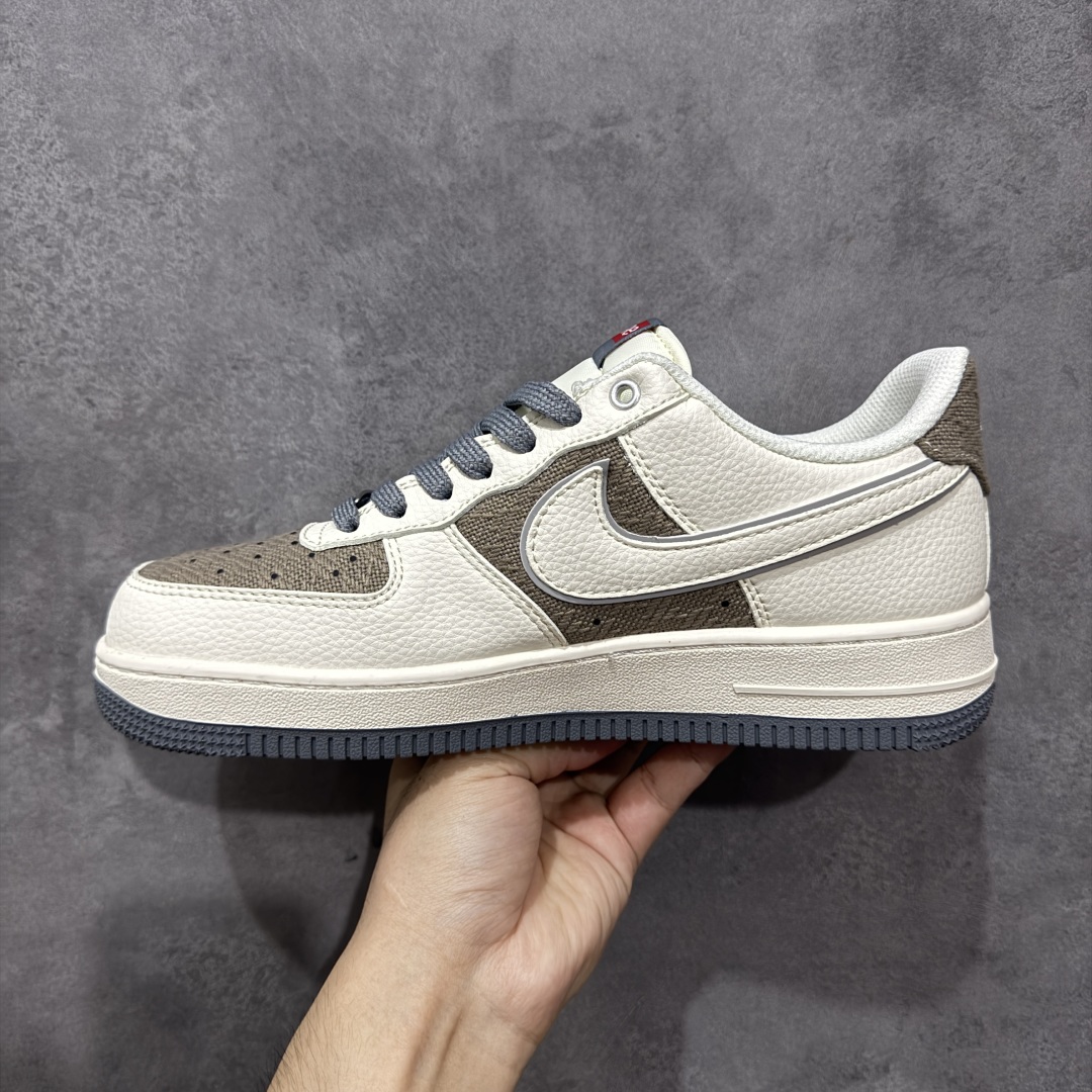 Nike Air Force 1'07 Low Supreme联名 米灰帆布 空军一号低帮休闲板鞋 XX