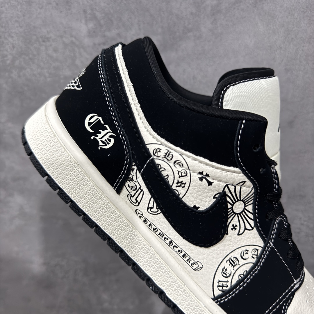 【纯原】Air Jordan 1 Low × Chrome Hearts联名 高端定制 低帮复古篮球鞋#