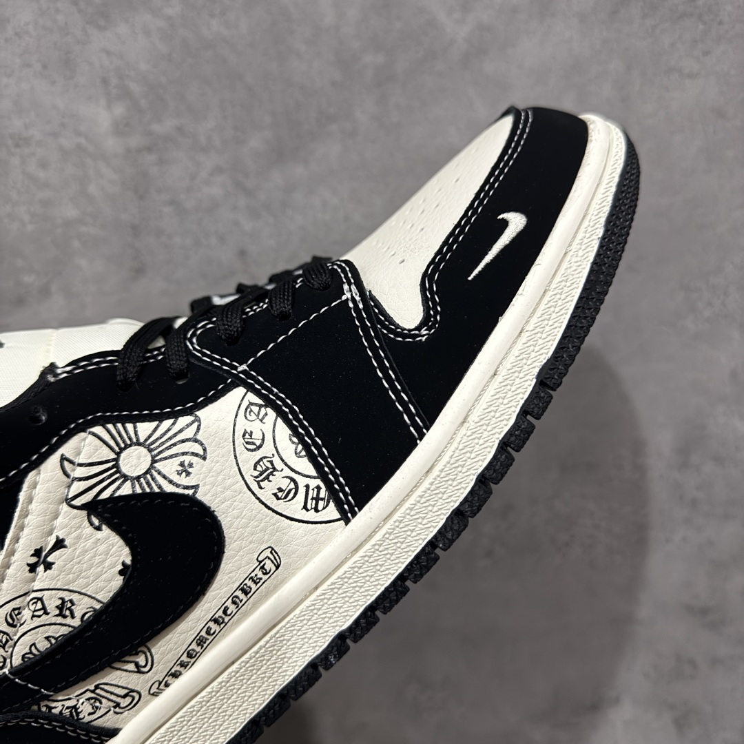 【纯原】Air Jordan 1 Low × Chrome Hearts联名 高端定制 低帮复古篮球鞋#
