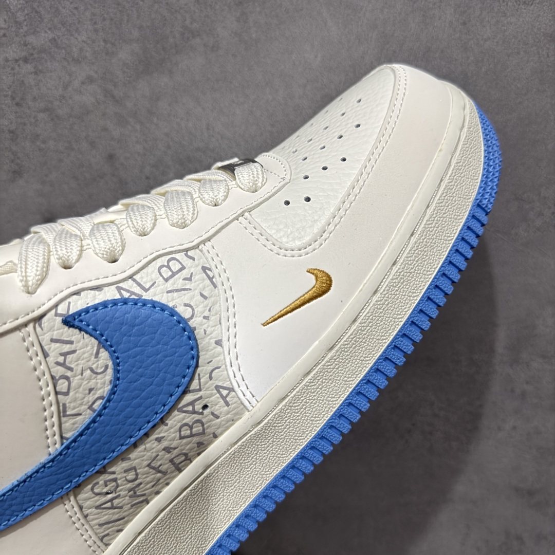【纯原】Nike Air Force 1'07 Low 巴黎世家联名 白蓝金 空军一号低帮休闲板鞋 YF