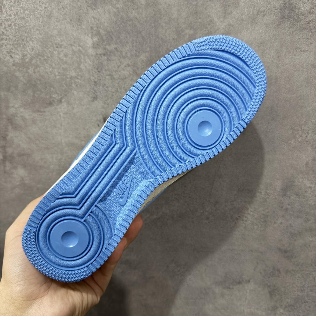 【纯原】Nike Air Force 1'07 Low 巴黎世家联名 白蓝金 空军一号低帮休闲板鞋 YF
