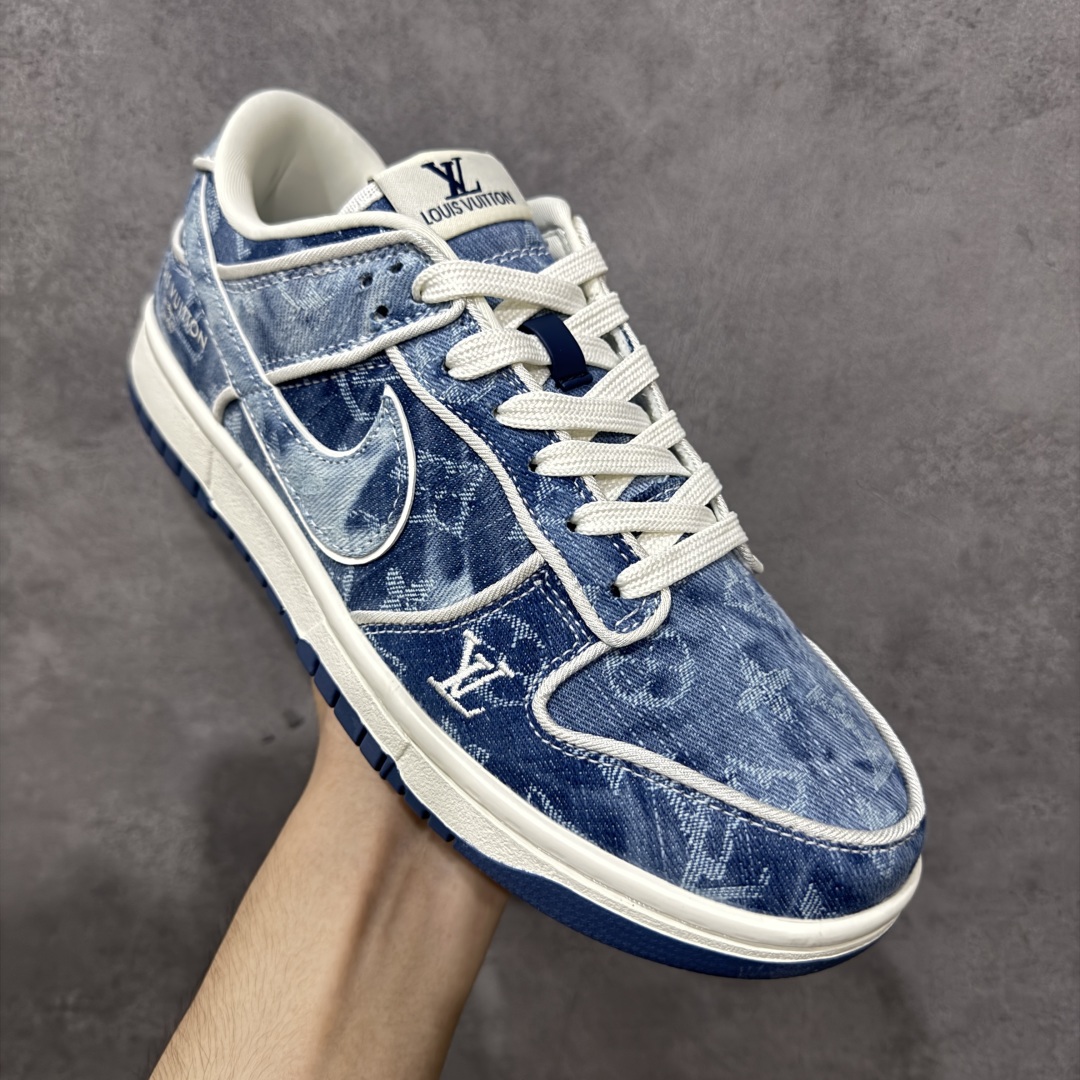 【纯原】Nike SB Dunk Low LV联名 淡蓝牛仔 周年高端定制 低帮休闲板鞋 SC0601-