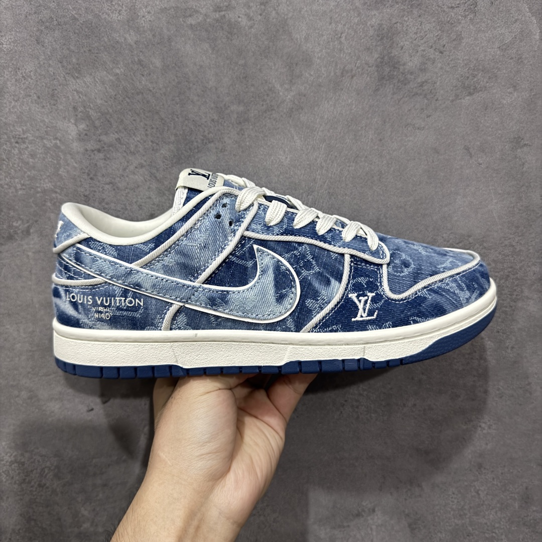 【纯原】Nike SB Dunk Low LV联名 淡蓝牛仔 周年高端定制 低帮休闲板鞋 SC0601-