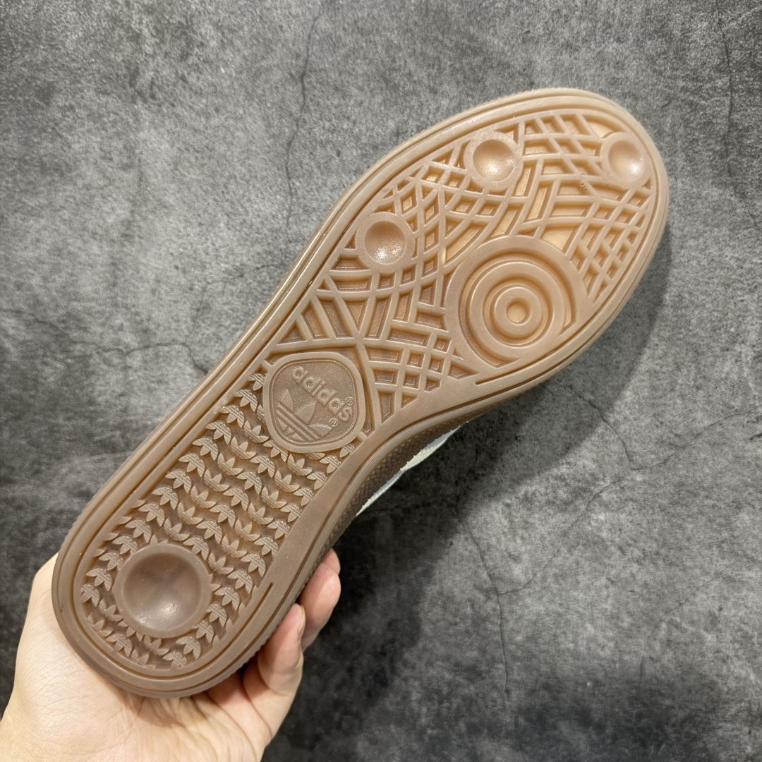 【纯原】Adidas Handball Spezial 阿迪达斯经典款牛皮复古休闲板鞋 蓝白生胶 KI5