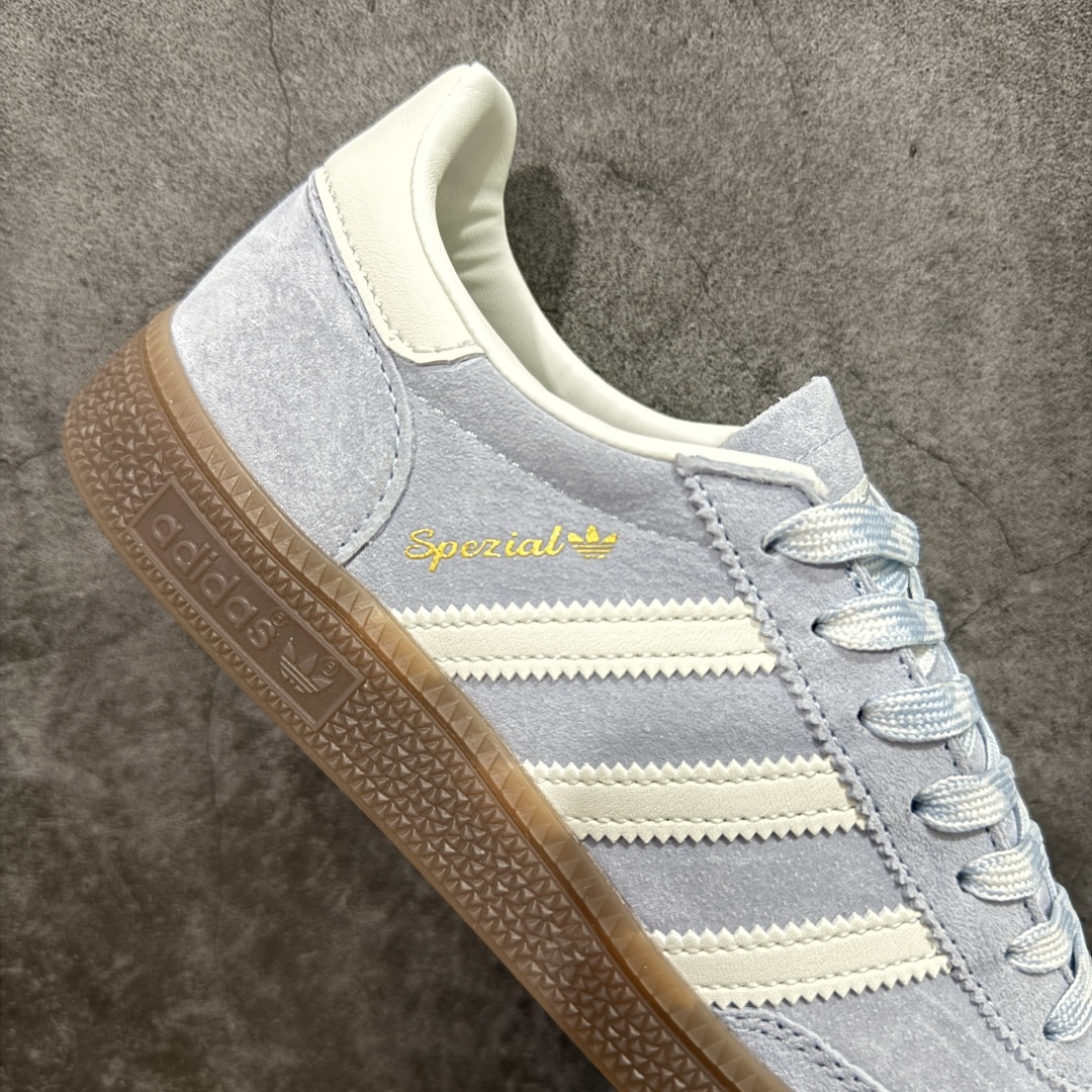 【纯原】Adidas Handball Spezial 阿迪达斯经典款牛皮复古休闲板鞋 蓝白生胶 KI5