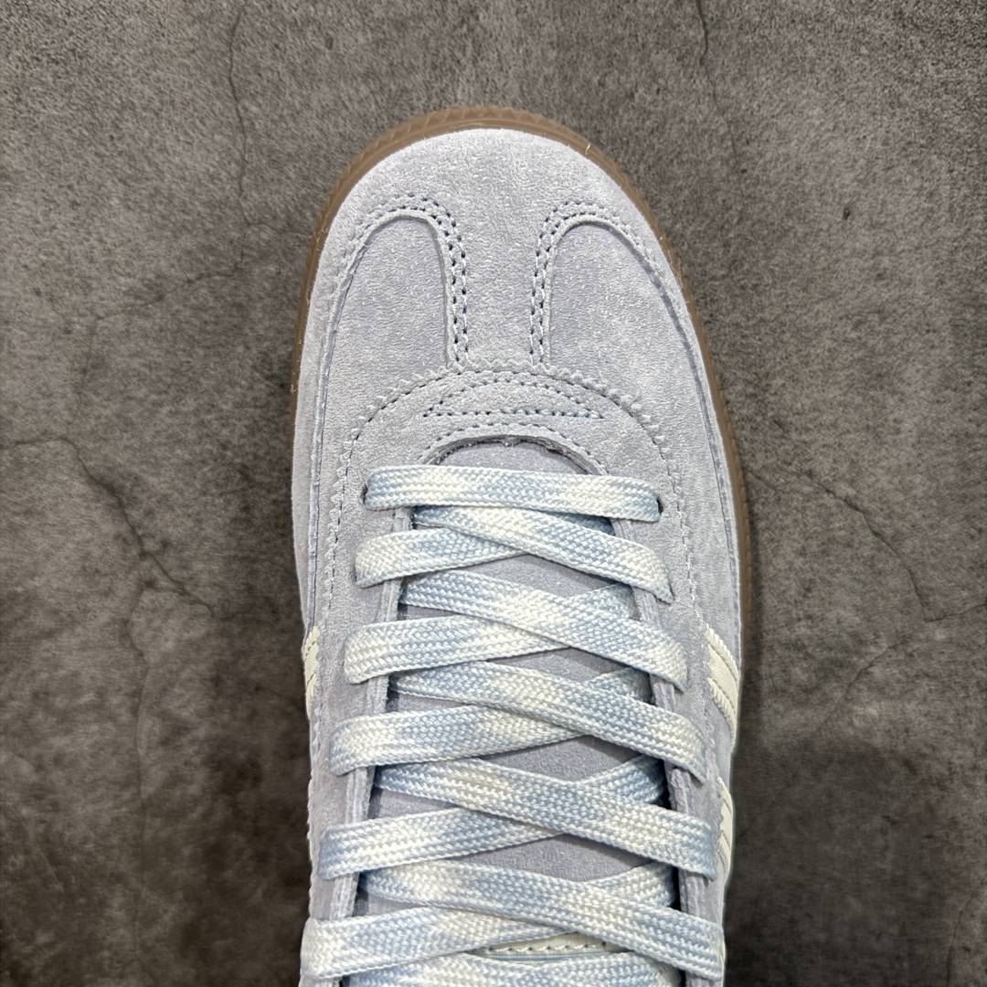 【纯原】Adidas Handball Spezial 阿迪达斯经典款牛皮复古休闲板鞋 蓝白生胶 KI5