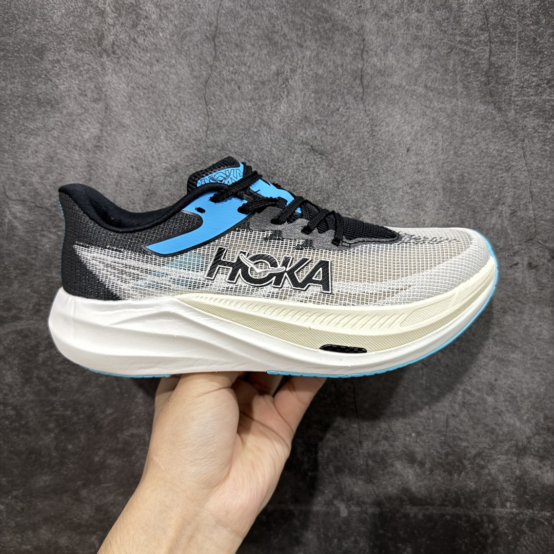 【顶级真碳版】HOKA U Rocket X 3 新一代旗舰竞速运动跑鞋 中底全掌碳板 泡棉科技超软弹效