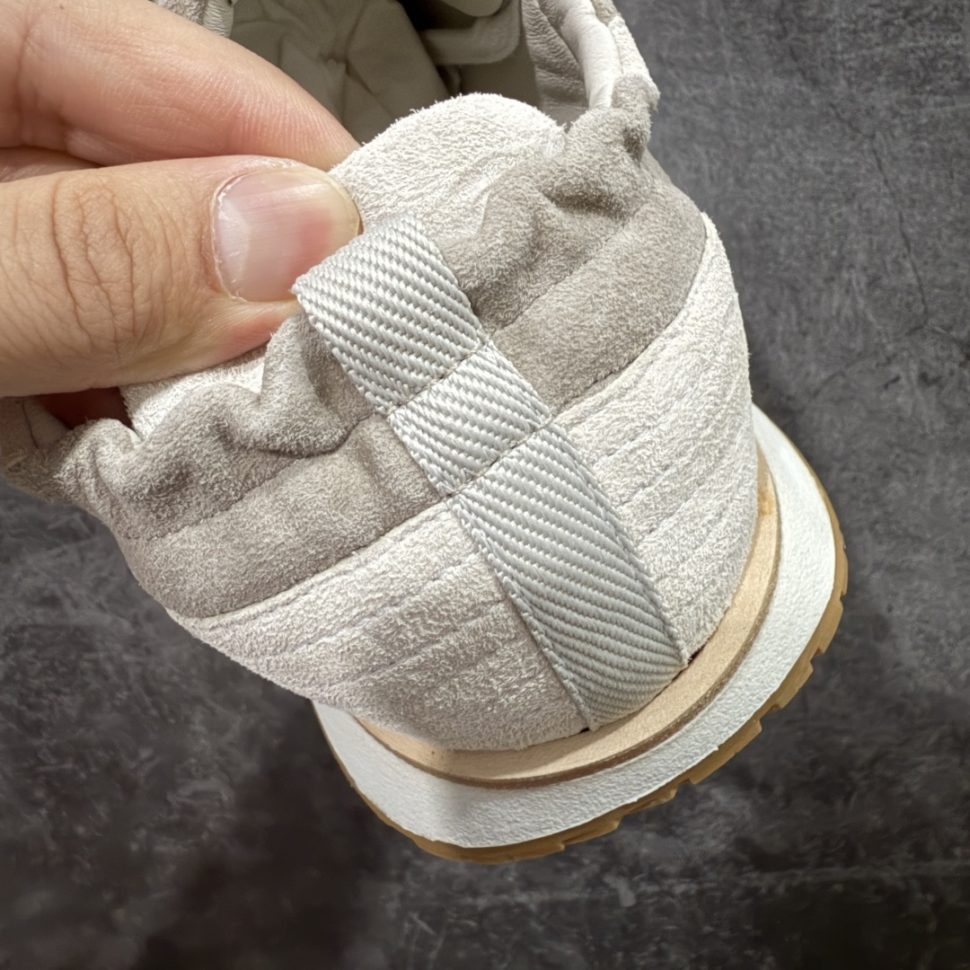 【纯原】HERMES爱马仕 Jet 皮革 圆头系带 德训鞋 低帮 生活休闲鞋米白灰色佛山知名大厂出品 情