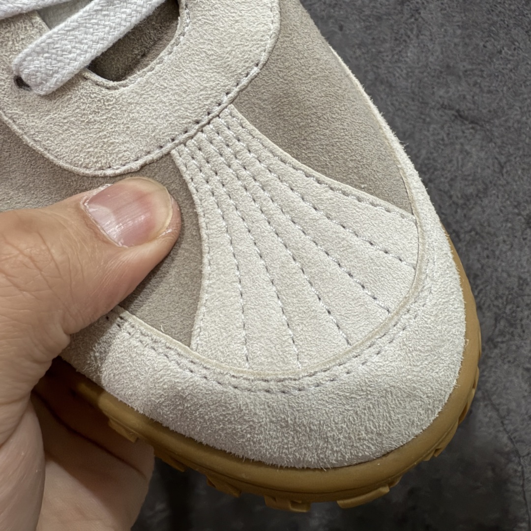 【纯原】HERMES爱马仕 Jet 皮革 圆头系带 德训鞋 低帮 生活休闲鞋米白灰色佛山知名大厂出品 情