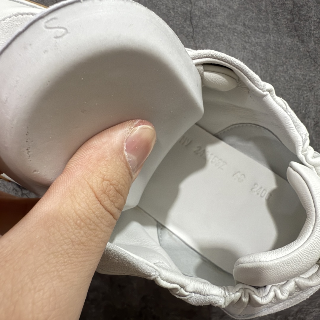 【纯原】HERMES爱马仕 Jet 皮革 圆头系带 德训鞋 低帮 生活休闲鞋白皮生胶佛山知名大厂出品 情