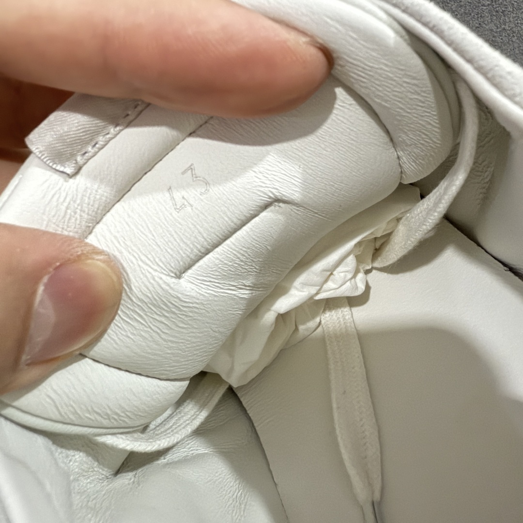 【纯原】HERMES爱马仕 Jet 皮革 圆头系带 德训鞋 低帮 生活休闲鞋白皮生胶佛山知名大厂出品 情