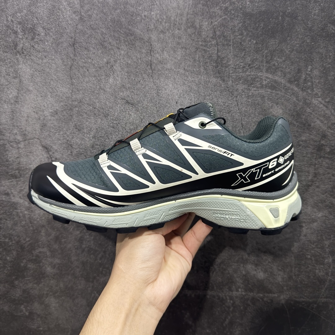 【纯原】 Salomon XT-6 Gore-Tex GTX防水款萨洛蒙复古潮流户外机能登山跑鞋 灰银