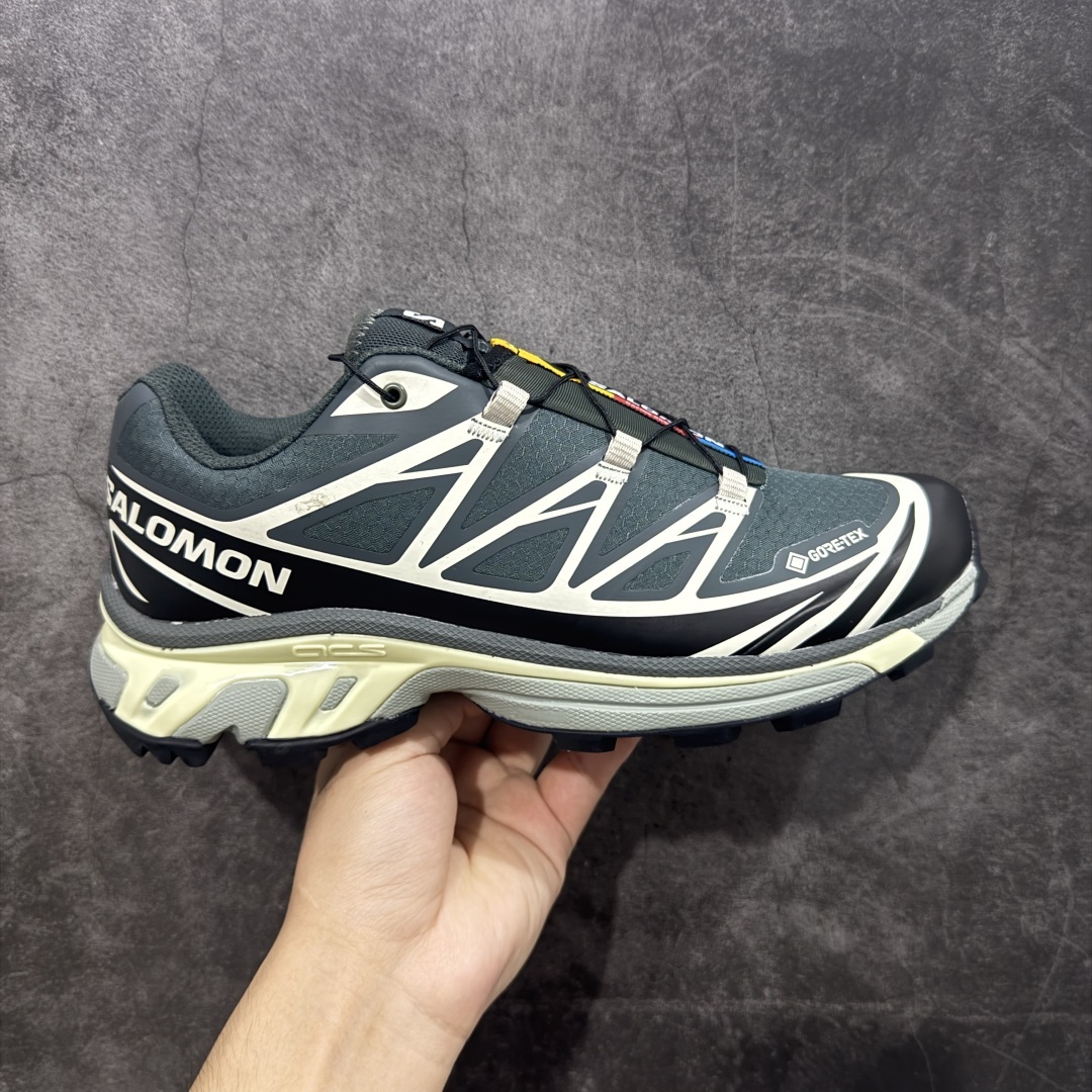 【纯原】 Salomon XT-6 Gore-Tex GTX防水款萨洛蒙复古潮流户外机能登山跑鞋 灰银