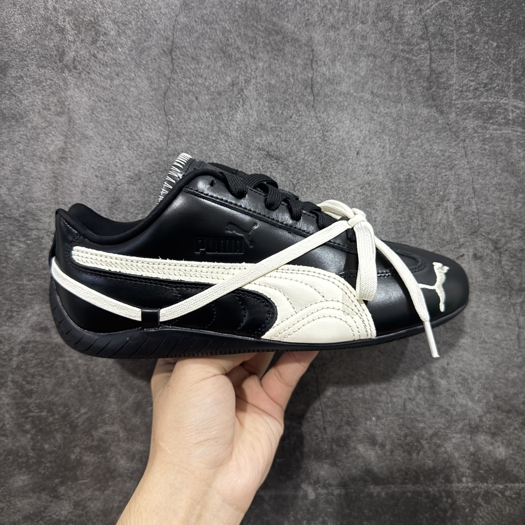 【渠道纯原】Rose x Puma Speedcat 联名款 极速赛车系列彪马低帮生活休闲鞋 404391-01  市面最高版本 原厂头层皮料 原装档案原数据纸版楦型 防尘袋 配件齐全 二次成型\'猛帮\'成型工艺制作 细节如图所示  尺码:35 36 37 37.5 38 38.5 39 40 40.5 41 42 42.5 43 43.5 44.5 45-选品中心